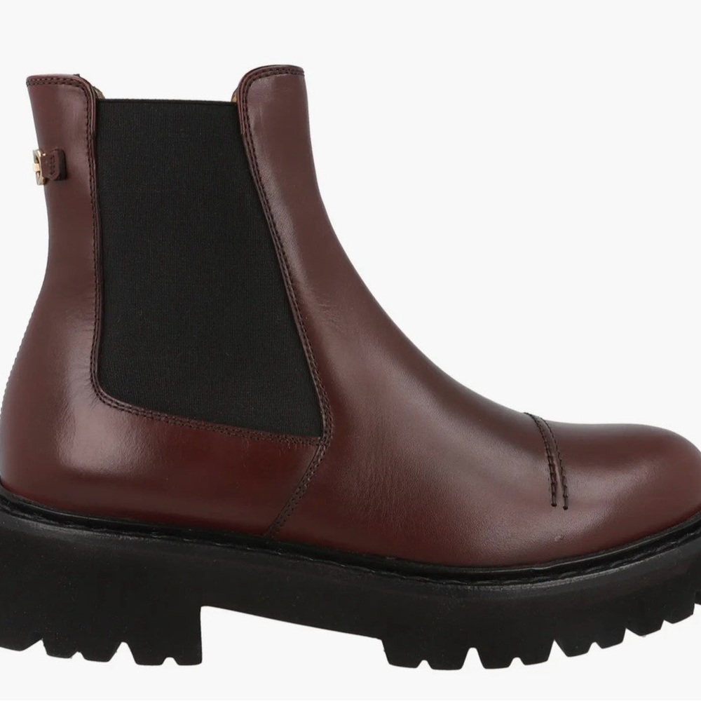 NWT Men’s Ferragamo George 2 Brown Leather Chelsea Boots US Men’s 9.5 - Picture 7 of 7